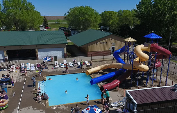 waterslides at Adventure Bound Beaver Trails